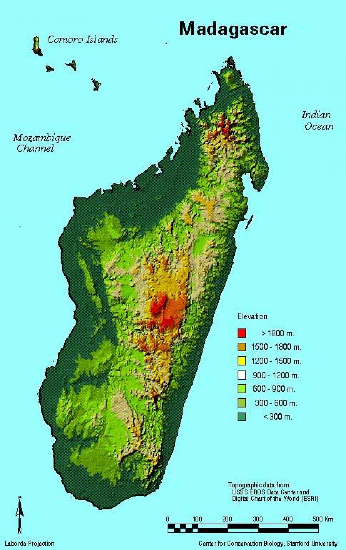 வரைபடம் மடகாஸ்கர் புவியியல்