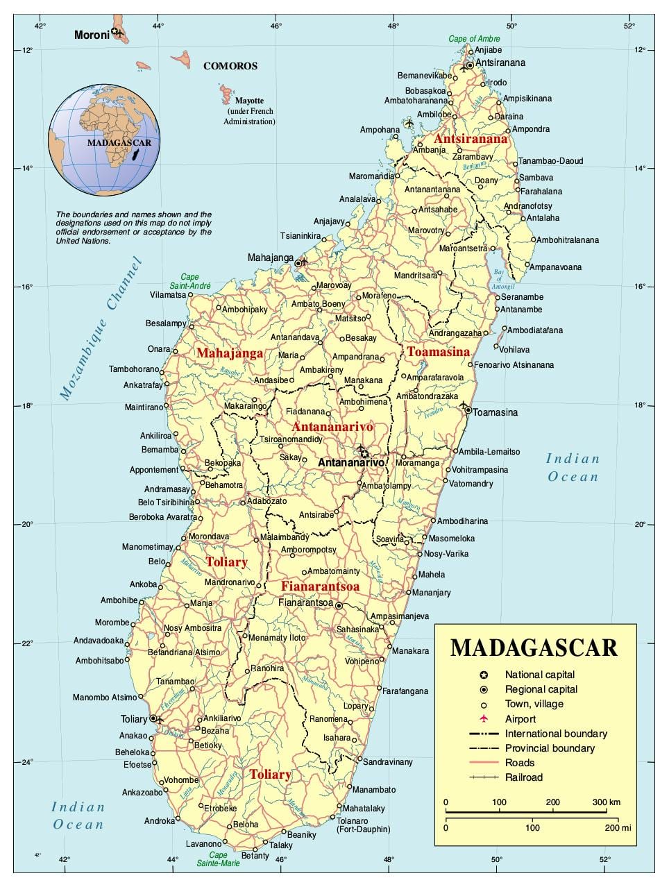 வரைபடம் மடகாஸ்கர் சாலை