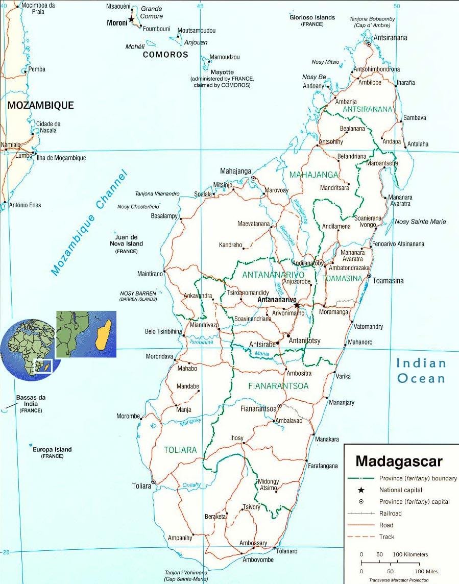 வரைபடம் மடகாஸ்கர் நதி