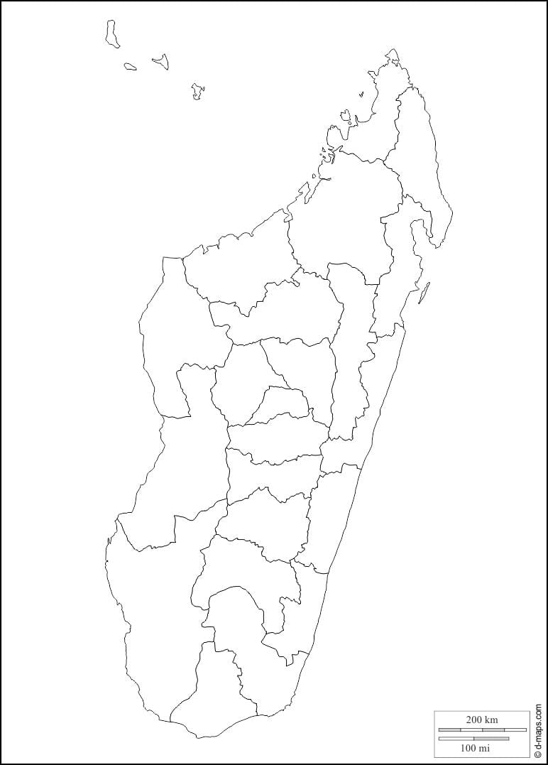 மடகாஸ்கர் அவுட்லைன் வரைபடம்