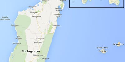 வரைபடம் தீவுகள் அருகே மடகாஸ்கர்
