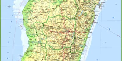 காட்டும் வரைபடம் மடகாஸ்கர்