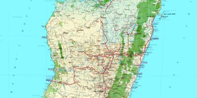 வரைபடம் மடகாஸ்கர் topographic